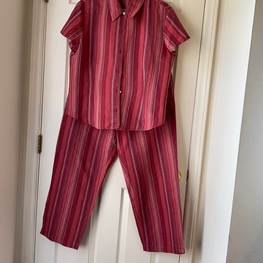 Emma James Red Striped Pantsuit - Picture 10 of 10